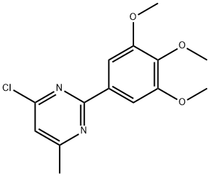 4-CHLORO-6-METHYL-2-(3,4,5-TRIMETHOXYPHENYL)PYRIMIDINE Struktur