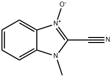 1H-Benzimidazole-2-carbonitrile,1-methyl-,N-oxide(9CI) Struktur