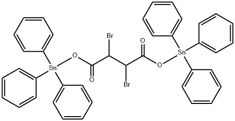 2,3-Dibromosuccinic acid bis[triphenyltin(IV)] Struktur