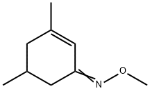 3,5-Dimethyl-2-cyclohexen-1-one O-methyl oxime Struktur