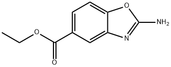 5-Benzoxazolecarboxylicacid,2-amino-,ethylester(9CI) Struktur