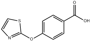 4-(2-Thiazolyloxy)benzoic acid Struktur