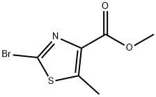 2-Bromo-4-(methoxycarbonyl)-5-methyl-1,3-thiazole Struktur