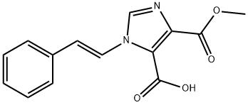 1-[(E)-2-Phenylethenyl]-1H-imidazole-4,5-dicarboxylic acid 4-methyl ester Struktur