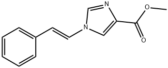 1-[(E)-2-Phenylethenyl]-1H-imidazole-4-carboxylic acid methyl ester Struktur