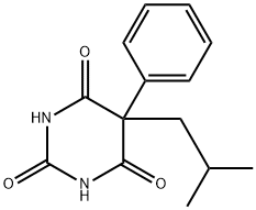 5-Isobutyl-5-phenyl-2,4,6(1H,3H,5H)-pyrimidinetrione Struktur