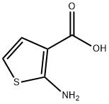 2-氨基噻吩-3-甲酸, 56387-08-7, 結(jié)構(gòu)式