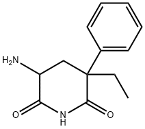 5-Amino-3-ethyl-3-phenylpiperidine-2,6-dione Struktur