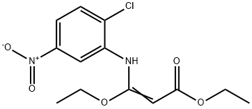 3-[(2-Chloro-5-nitrophenyl)amino]-3-ethoxypropenoic acid ethyl ester Struktur