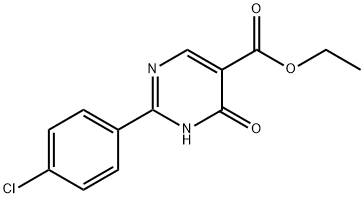 2-(4-Chloro-phenyl)-4-hydroxy-pyriMidine-5-carboxylic acid ethyl ester Struktur