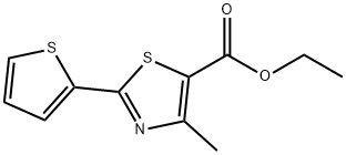 Ethyl4-Methyl-2-(thiophen-2-yl)thiazole-5-carboxylate Struktur