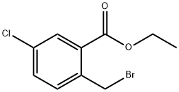 Benzoic acid, 2-(broMoMethyl)-5-chloro-, ethyl ester Struktur