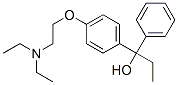 4-diethylaminoethoxy-alpha-ethylbenzhydrol Struktur