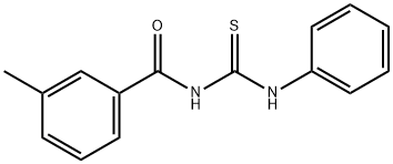 1-(3-Methylbenzoyl)-3-phenyl(thiourea) Struktur