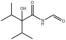 N-Formyl-2-hydroxy-3-methyl-2-(1-methylethyl)butanamide Struktur