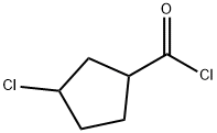 Cyclopentanecarbonyl chloride, 3-chloro- (9CI) Struktur