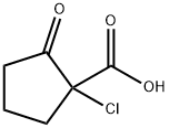 Cyclopentanecarboxylic  acid,  1-chloro-2-oxo- Struktur