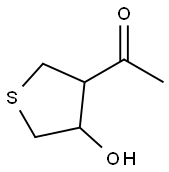 Ethanone, 1-(tetrahydro-4-hydroxy-3-thienyl)- (9CI) Struktur