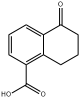 5-OXO-5,6,7,8-TETRAHYDRO-NAPHTHALENE-1-CARBOXYLIC ACID Struktur