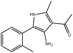 1-[4-Amino-2-methyl-5-(2-methylphenyl)-1H-pyrrol-3-yl]ethanone Struktur