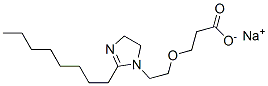 sodium 3-[2-(4,5-dihydro-2-octyl-1H-imidazol-1-yl)ethoxy]propionate Struktur