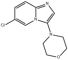 6-chloro-3-morpholinoimidazo[1,2-a]pyridine Struktur