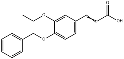 3-(4-BENZYLOXY-3-ETHOXY-PHENYL)-ACRYLIC ACID Struktur