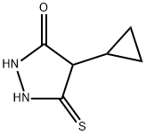 3-Pyrazolidinone, 4-cyclopropyl-5-thioxo- (9CI) Struktur