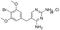 5-[(4-bromo-3,5-dimethoxyphenyl)methyl]pyrimidine-2,4-diamine hydrochloride Struktur