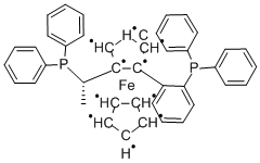 (S)-1-{(S)-2-[2-(DIPHENYLPHOSPHINO)PHENYL]-FERROCENYL}ETHYLDIPHENYLPHOSPHINE Structure