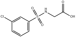 N-(3-Chlorophenylsulfonyl)glycine, 96% Struktur