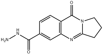 Pyrrolo[2,1-b]quinazoline-6-carboxylic acid, 1,2,3,9-tetrahydro-9-oxo-, hydrazide (9CI) Struktur