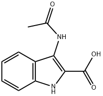 3-ACETYLAMINO-1H-INDOLE-2-CARBOXYLIC ACID Struktur