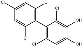 3,5-dichloro-4-(2,4,6-trichlorophenyl)benzene-1,2-diol Struktur