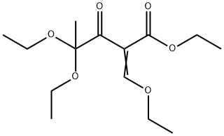 ethyl 4,4-diethoxy-2-(ethoxymethylene)-3-oxovalerate Struktur