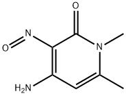 2(1H)-Pyridone,  4-amino-1,6-dimethyl-3-nitroso-  (7CI,8CI) Struktur