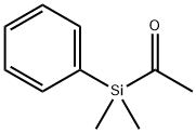 Acetylphenyldimethylsilane Struktur