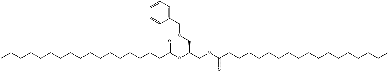 [S,(+)]-3-O-Benzyl-1-O,2-O-distearoyl-L-glycerol Struktur