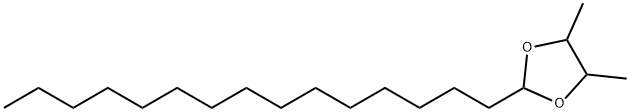 4,5-Dimethyl-2-pentadecyl-1,3-dioxolane Struktur