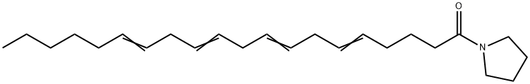 1-(1-Oxo-5,8,11,14-icosatetrenyl)pyrrolidine Struktur