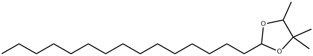 4,4,5-Trimethyl-2-pentadecyl-1,3-dioxolane Struktur