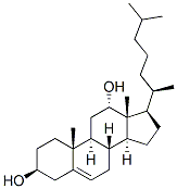 5-cholestene-3 beta,12 alpha-diol Struktur