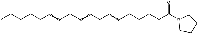 1-(1-Oxo-6,9,12-octadecatrienyl)pyrrolidine Struktur