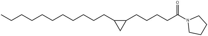 1-[5-(2-Undecylcyclopropyl)pentanoyl]pyrrolidine Struktur