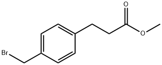 Benzenepropanoic acid, 4-(bromomethyl)-, methyl ester Struktur