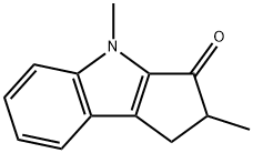 Cyclopent[b]indol-3(2H)-one, 1,4-dihydro-2,4-dimethyl- (9CI) Struktur