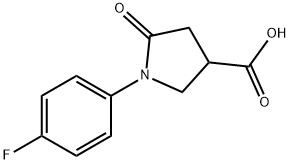 1-(4-FLUORO-PHENYL)-5-OXO-PYRROLIDINE-3-CARBOXYLIC ACID Struktur