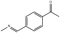 Ethanone, 1-[4-[(E)-(methylimino)methyl]phenyl]- (9CI) Struktur