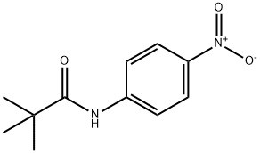 N-(4-Nitrophenyl)-2,2-dimethylpropionamide Struktur