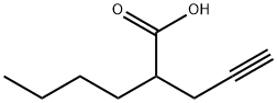 2-prop-2-ynylhexanoic acid Struktur